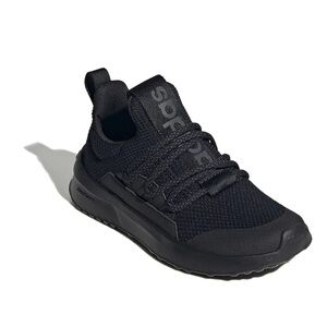 Adidas Cloudfoam Kids' Black Sneakers Size 2 1/2